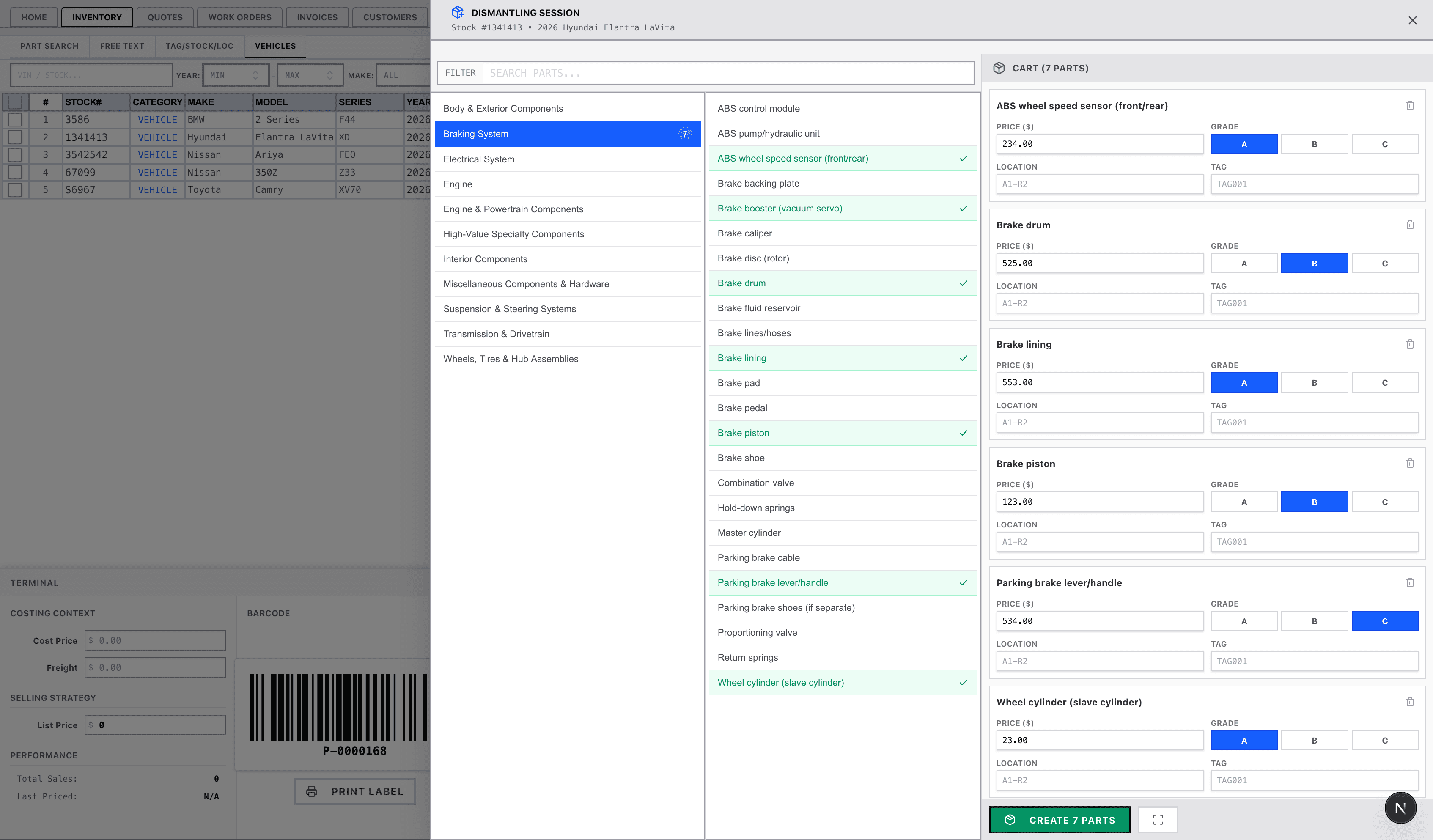 Dismantling Workflow